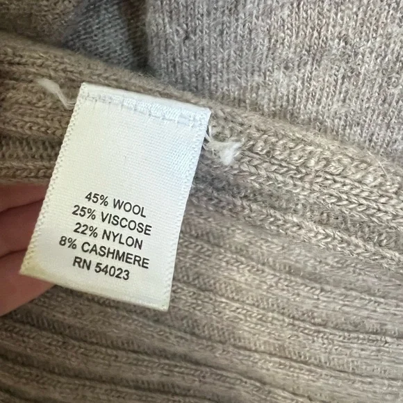 Banana Republic Luxury Cashmere Blend Tan Cardigan - Picture 5 of 6